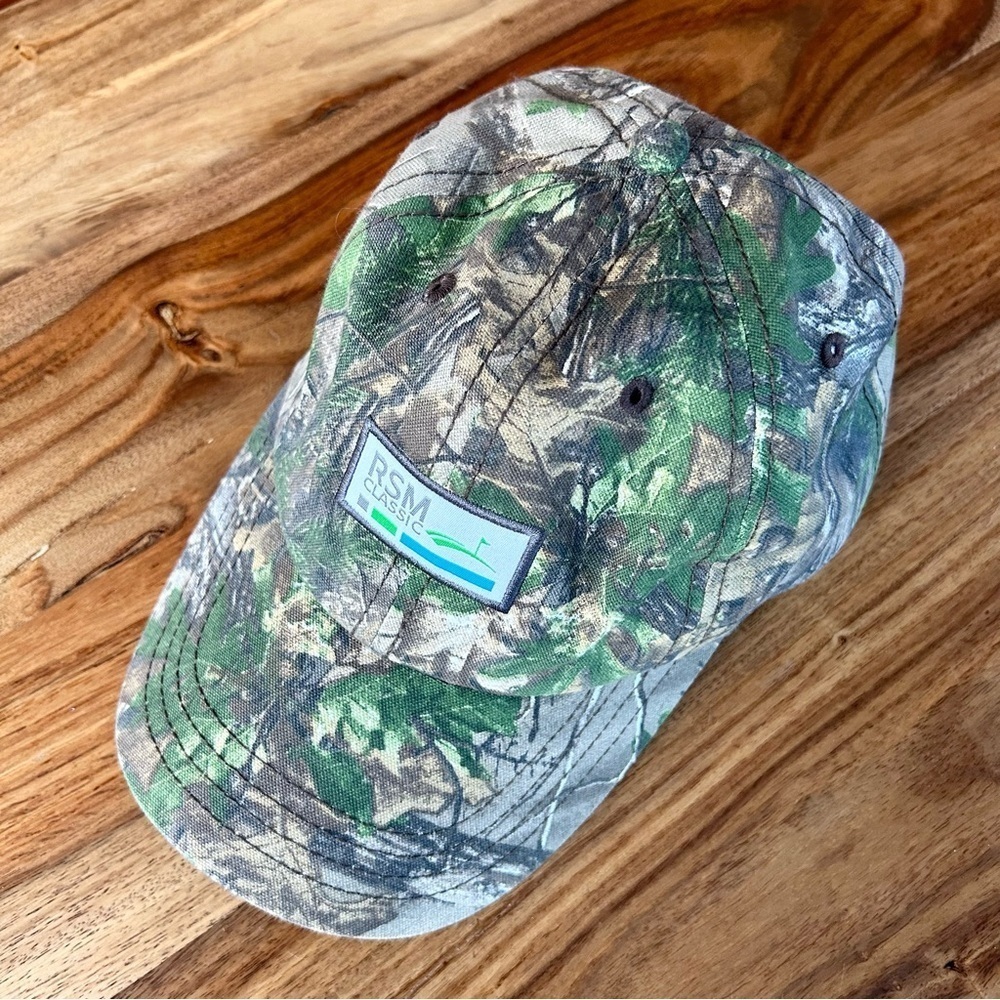 RSM Classic PGA Tour forest camo support our troops baseball cap
